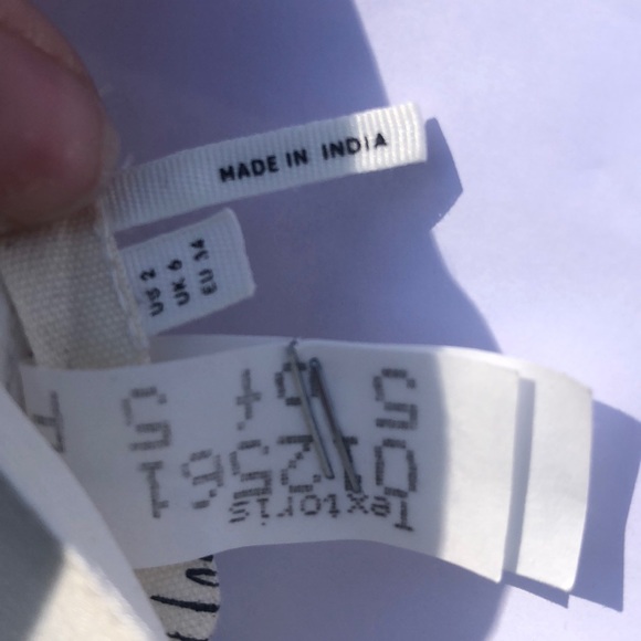 Anthropologie white crochet lace top size 2 - Picture 5 of 6